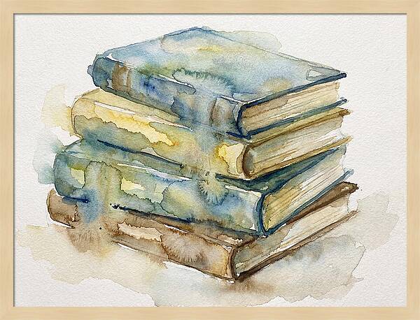 Stacked Vintage Books