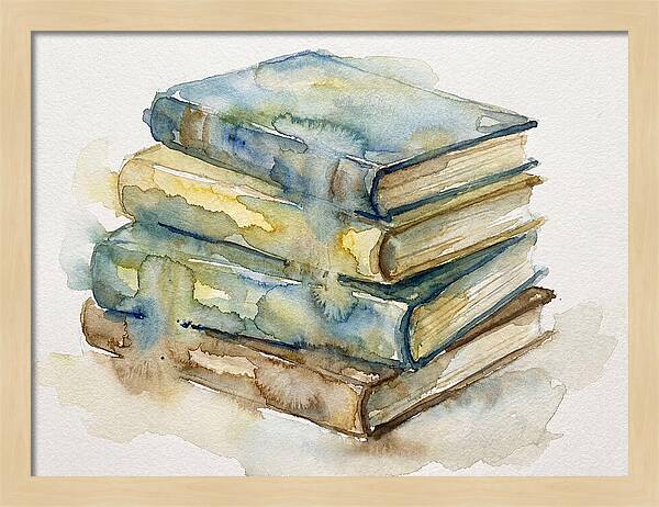 Stacked Vintage Books