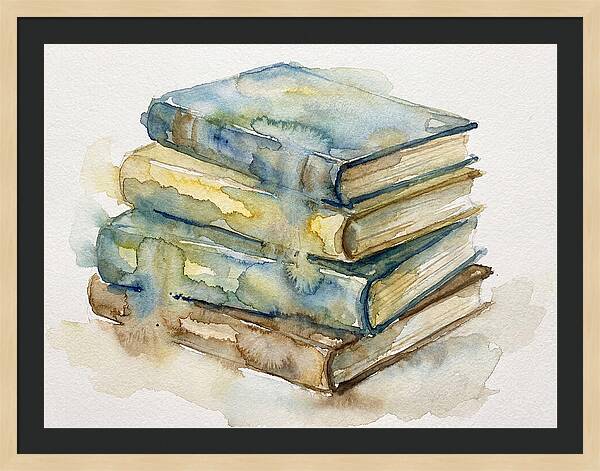 Stacked Vintage Books