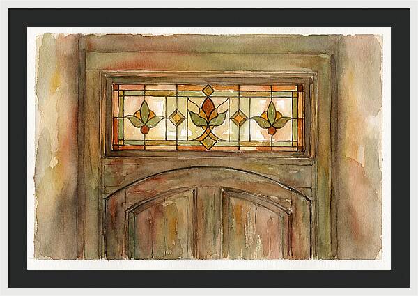 Stained Glass Transom Window
