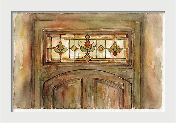 Stained Glass Transom Window