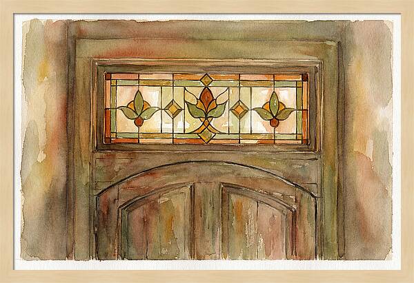 Stained Glass Transom Window