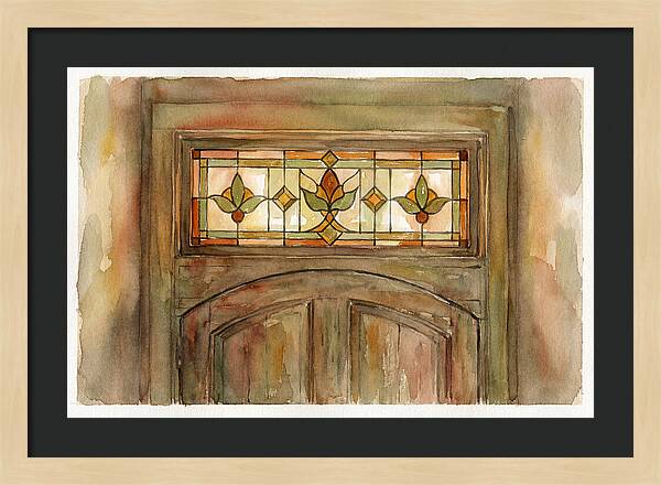 Stained Glass Transom Window