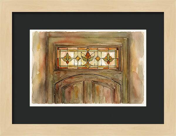 Stained Glass Transom Window