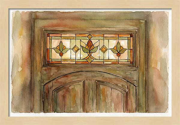 Stained Glass Transom Window