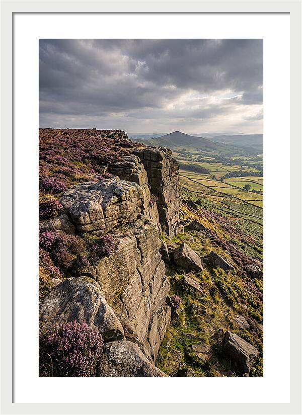 Stanage Edge At Dusk
