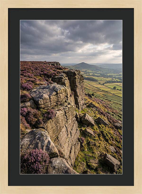Stanage Edge At Dusk