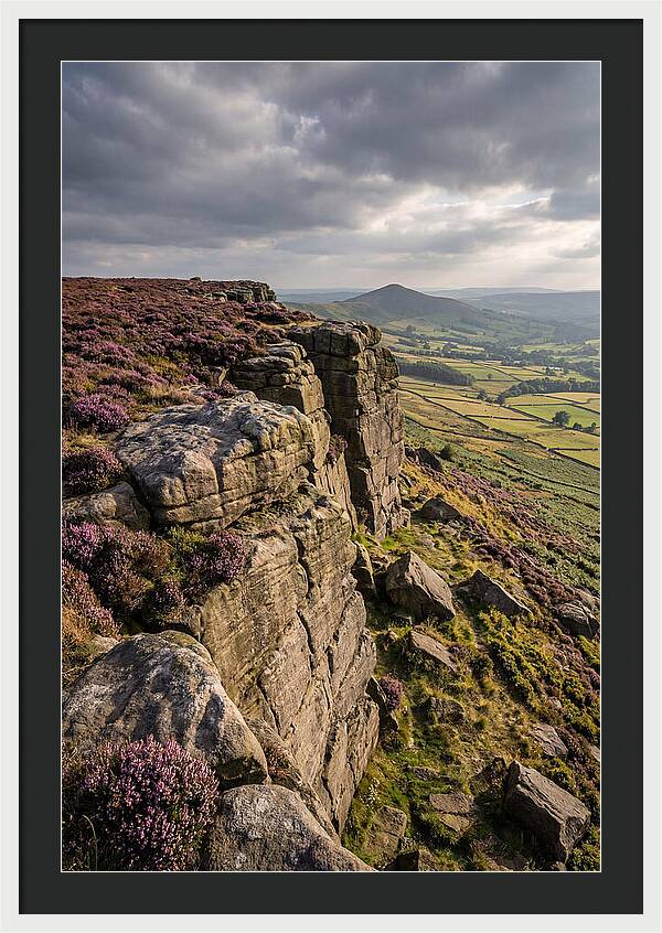 Stanage Edge At Dusk