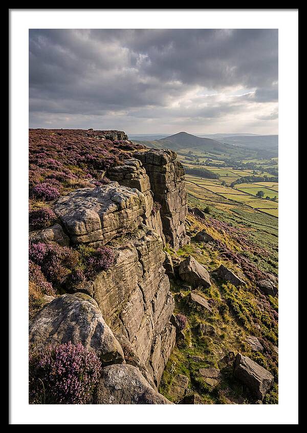 Stanage Edge At Dusk