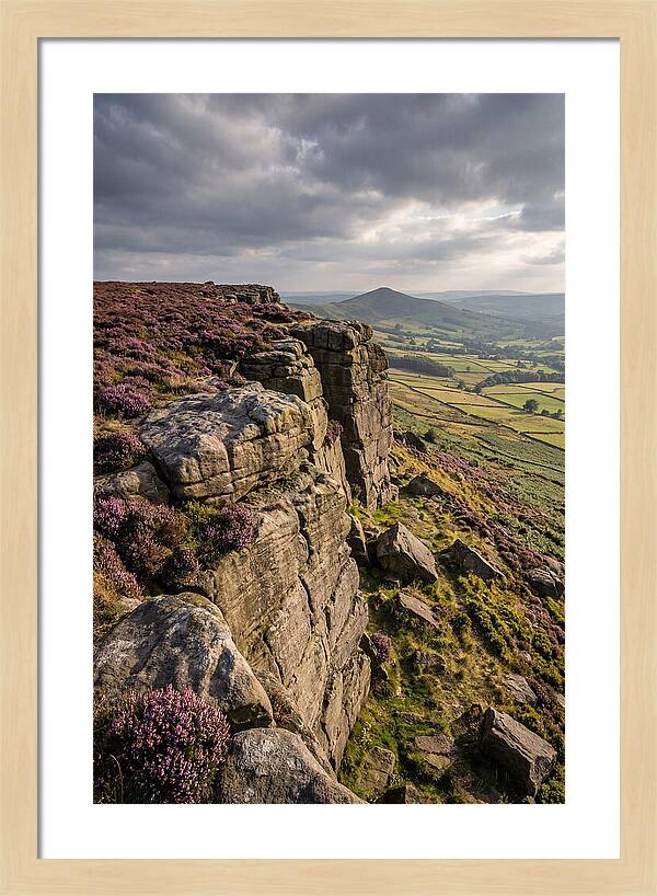 Stanage Edge At Dusk