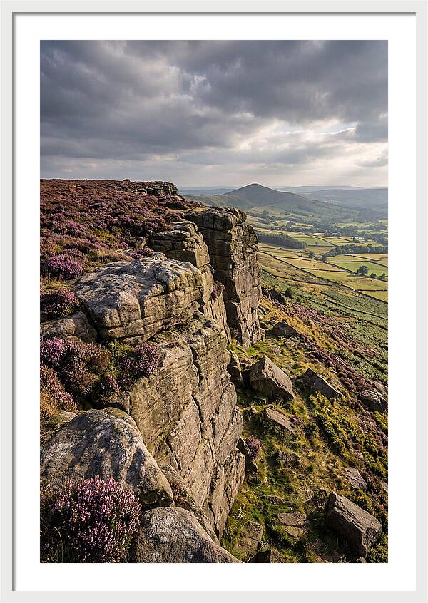 Stanage Edge At Dusk