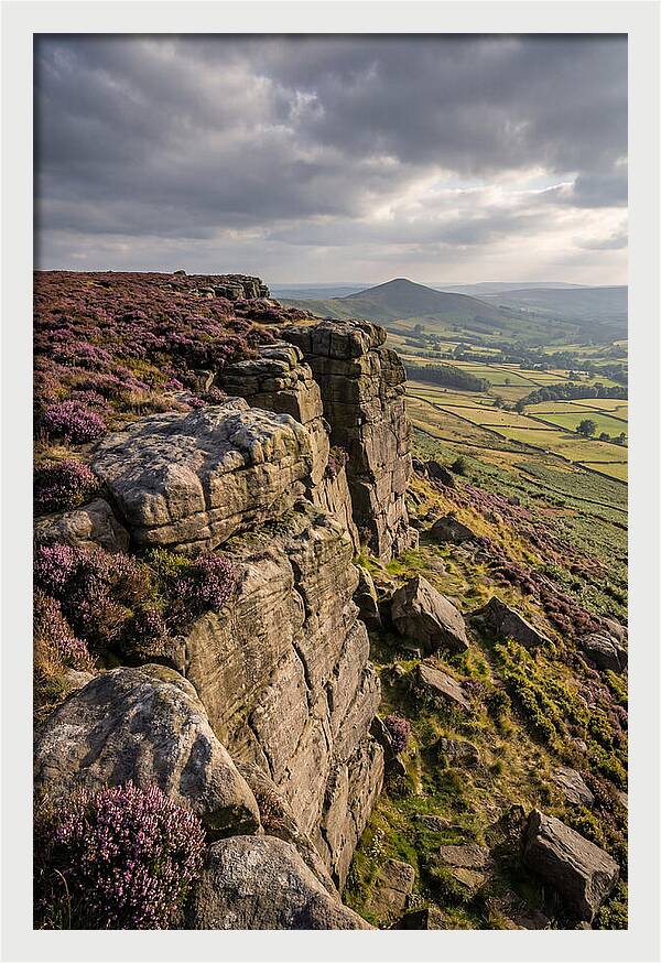 Stanage Edge At Dusk