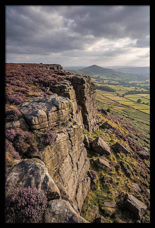 Stanage Edge At Dusk
