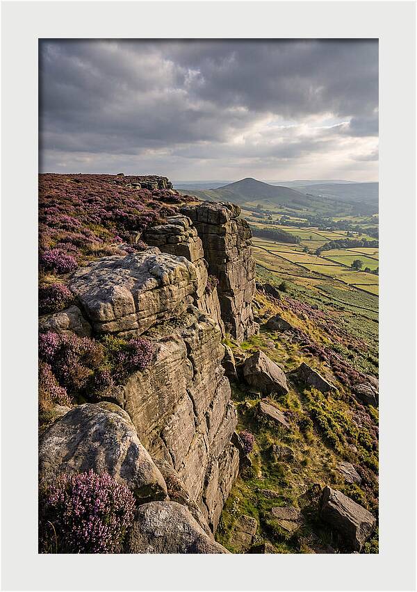 Stanage Edge At Dusk
