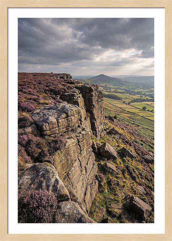 Stanage Edge At Dusk
