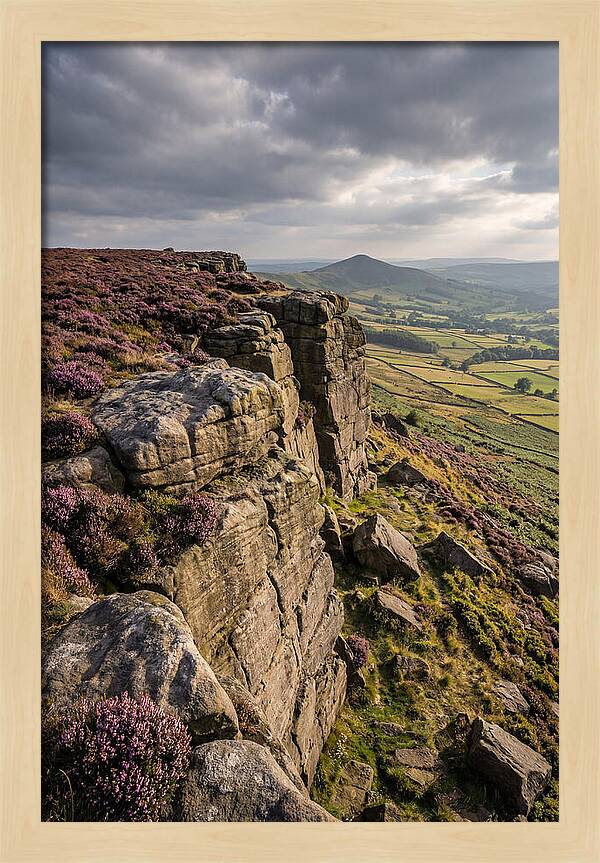 Stanage Edge At Dusk