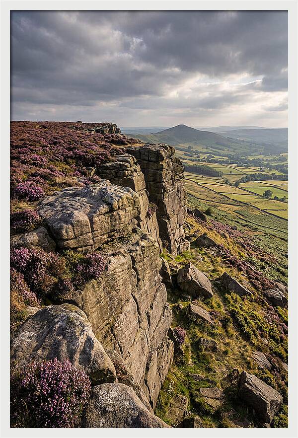 Stanage Edge At Dusk