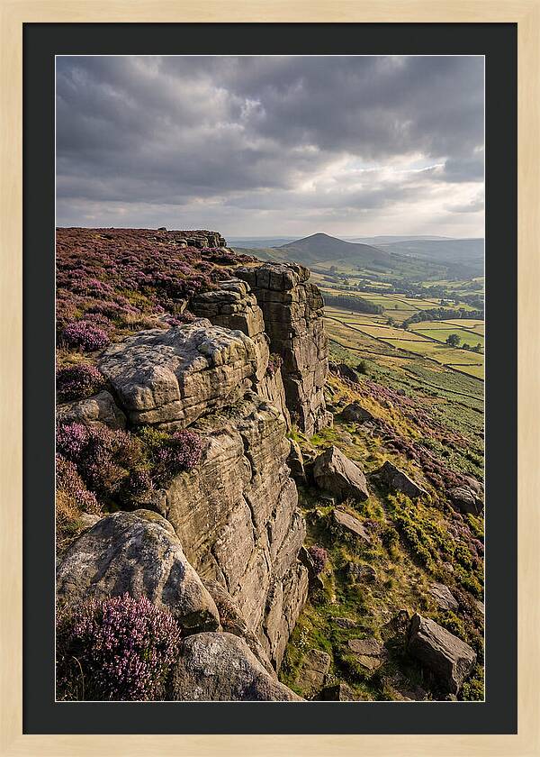 Stanage Edge At Dusk