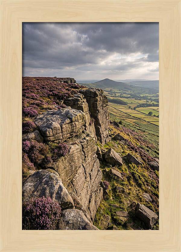 Stanage Edge At Dusk