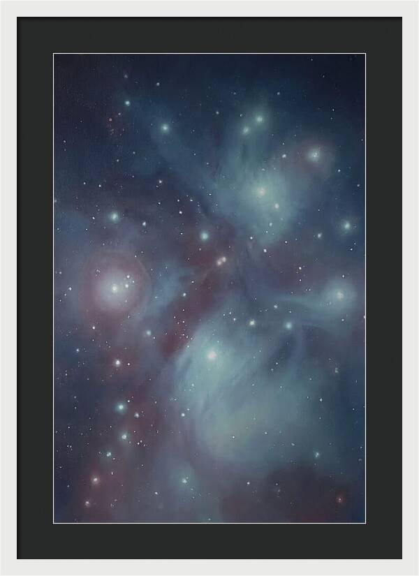 Star Cluster Twinkling In Deep Space