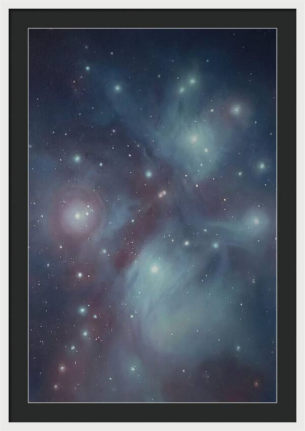 Star Cluster Twinkling In Deep Space