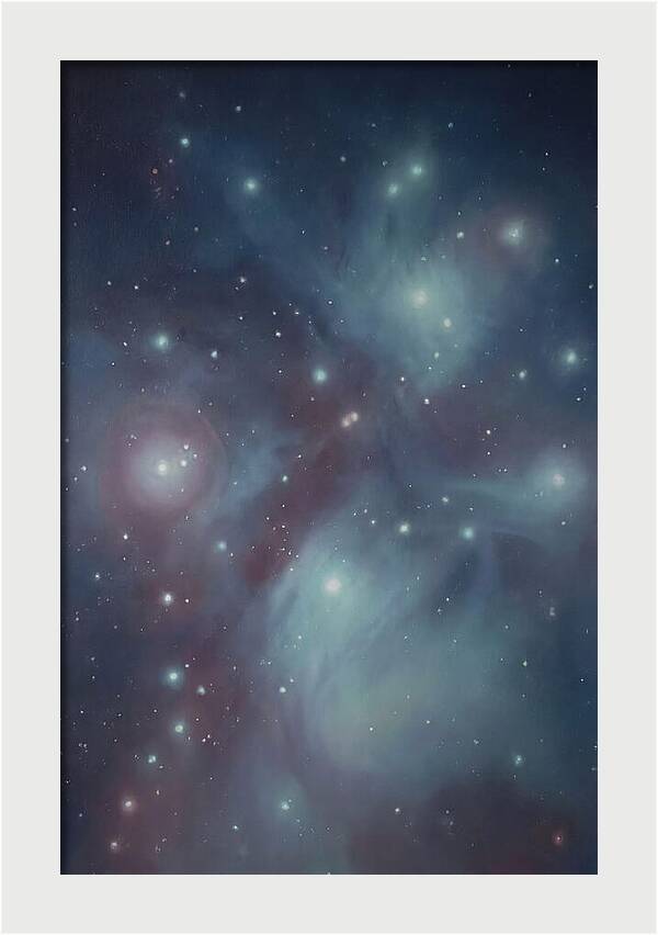 Star Cluster Twinkling In Deep Space