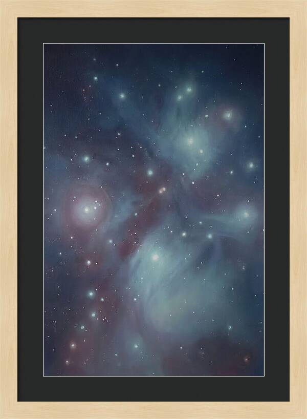 Star Cluster Twinkling In Deep Space