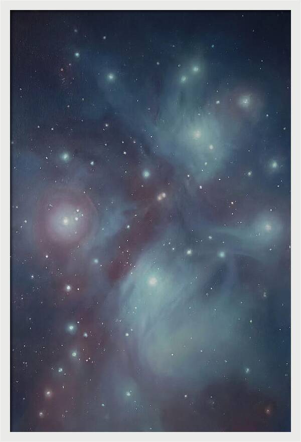 Star Cluster Twinkling In Deep Space