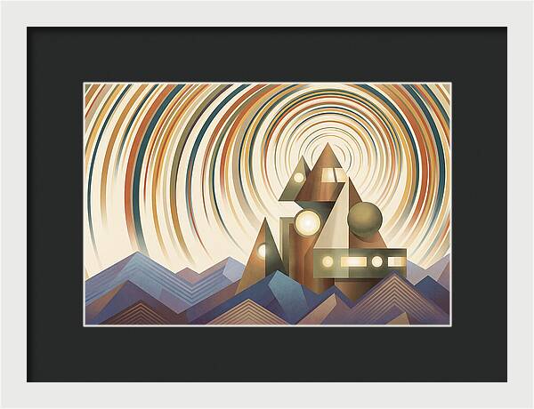 Star Trails Over Mountain Peaks