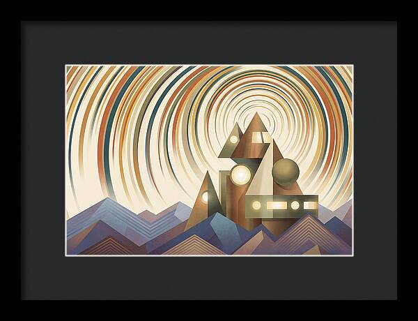 Star Trails Over Mountain Peaks