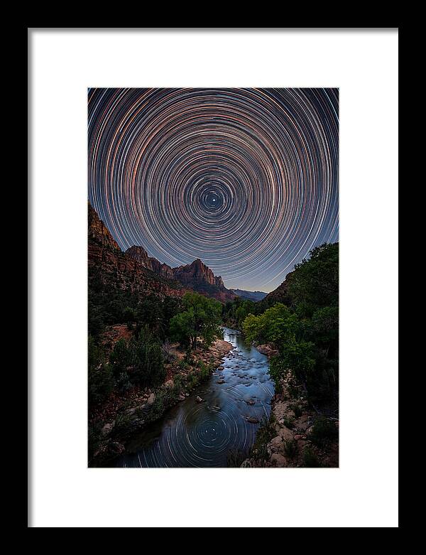Star Trails Over Zion Canyon