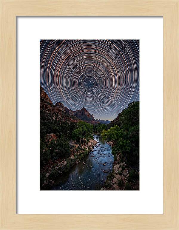 Star Trails Over Zion Canyon