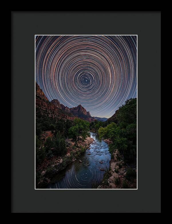 Star Trails Over Zion Canyon