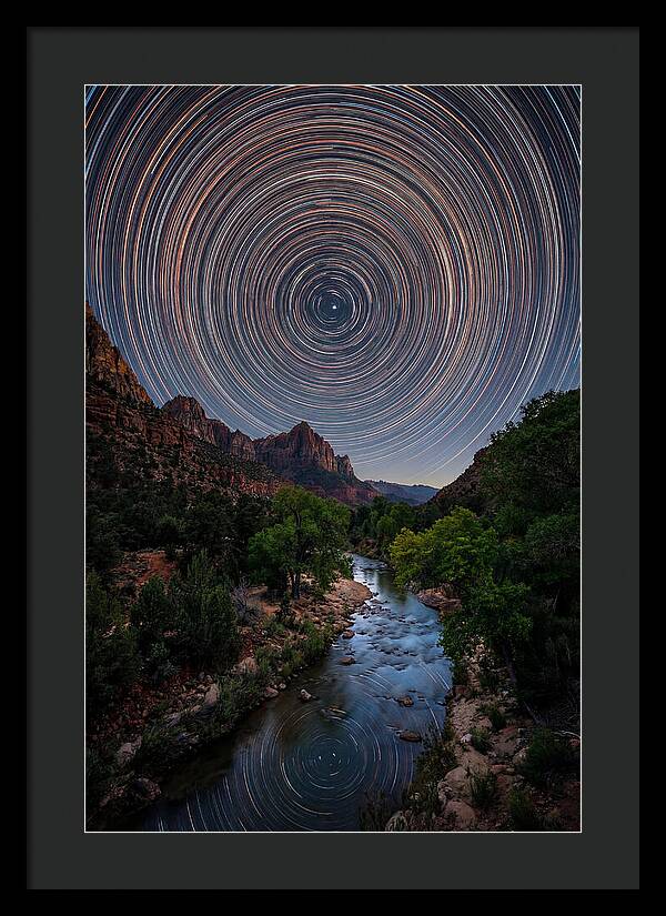 Star Trails Over Zion Canyon