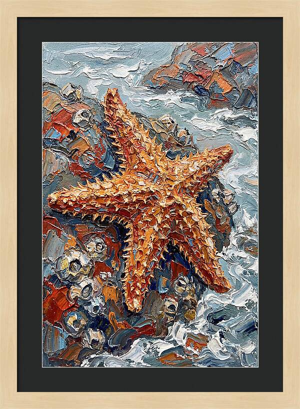 Starfish Among Waves