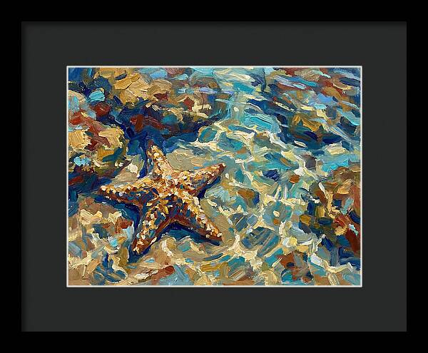 Starfish Beneath Ocean Waves