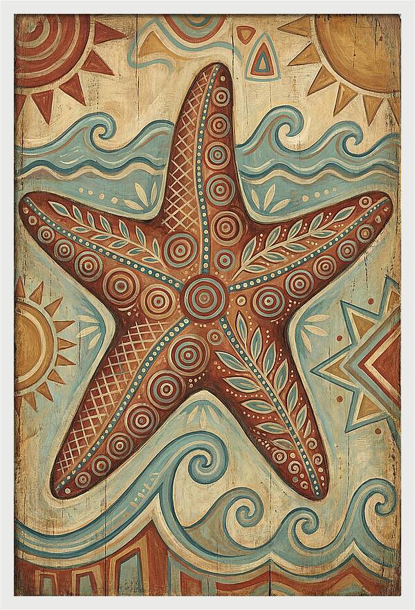 Starfish Folk Art