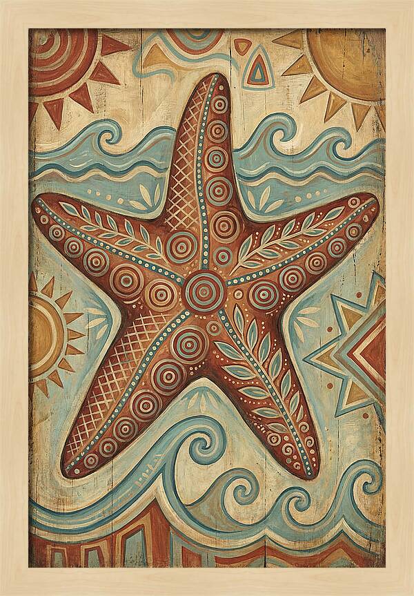 Starfish Folk Art