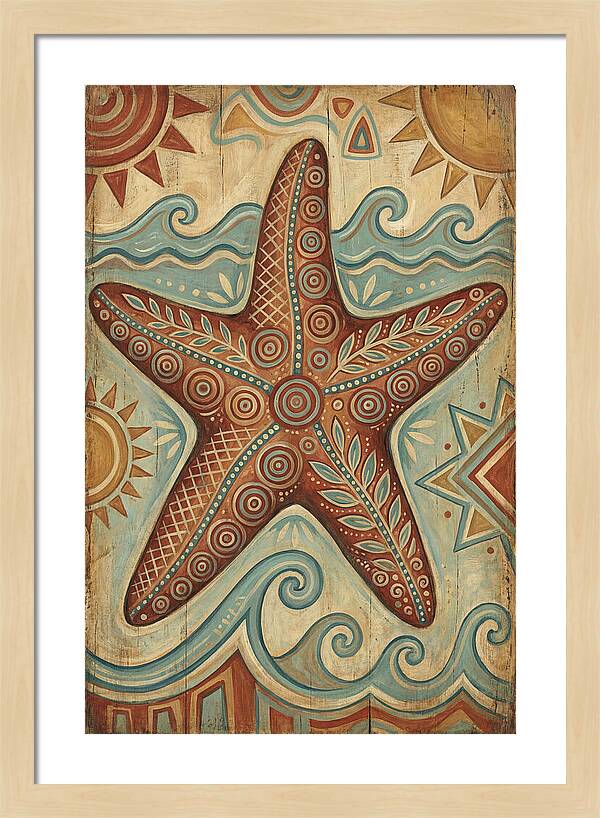 Starfish Folk Art