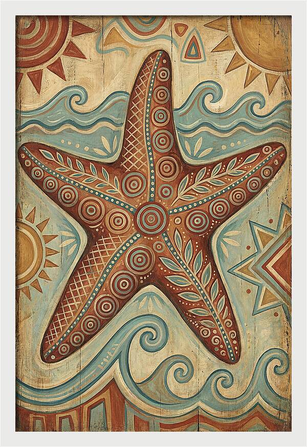 Starfish Folk Art