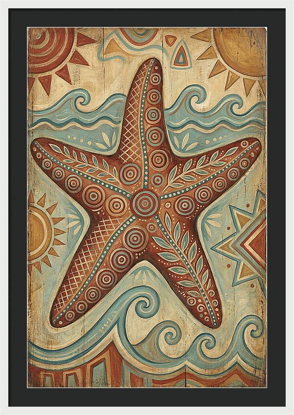 Starfish Folk Art