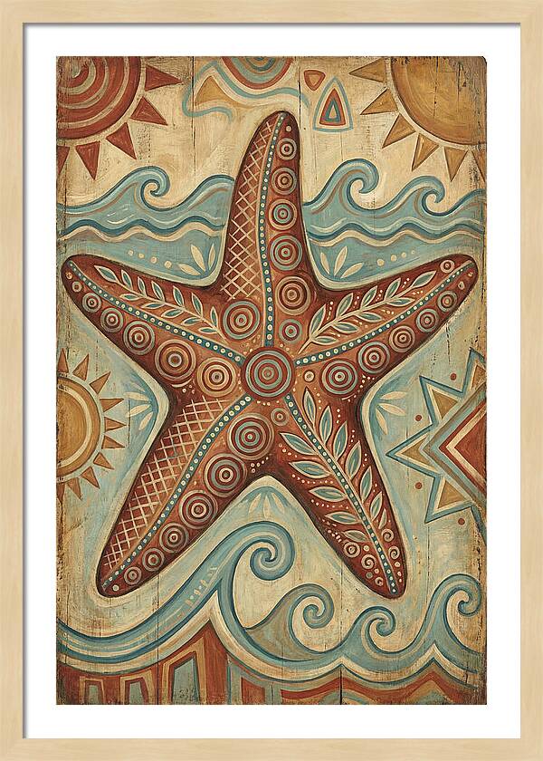 Starfish Folk Art