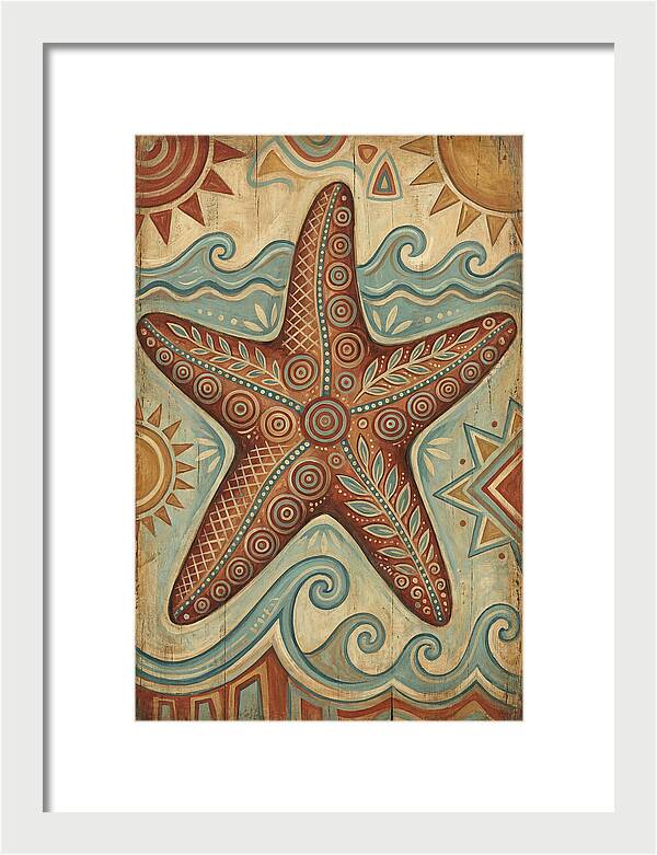 Starfish Folk Art