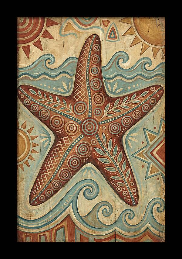 Starfish Folk Art