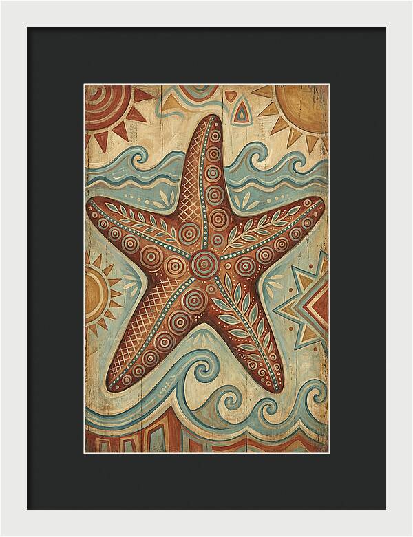 Starfish Folk Art