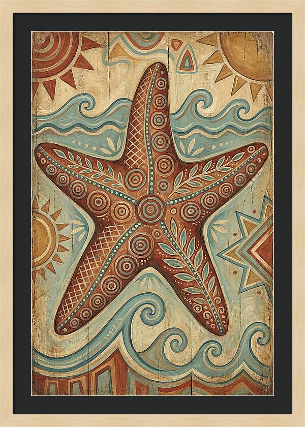 Starfish Folk Art