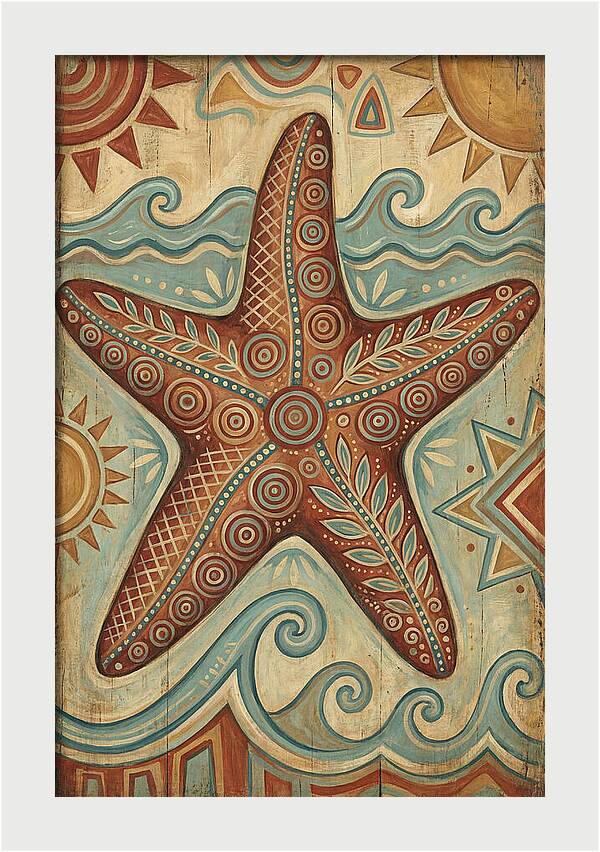 Starfish Folk Art