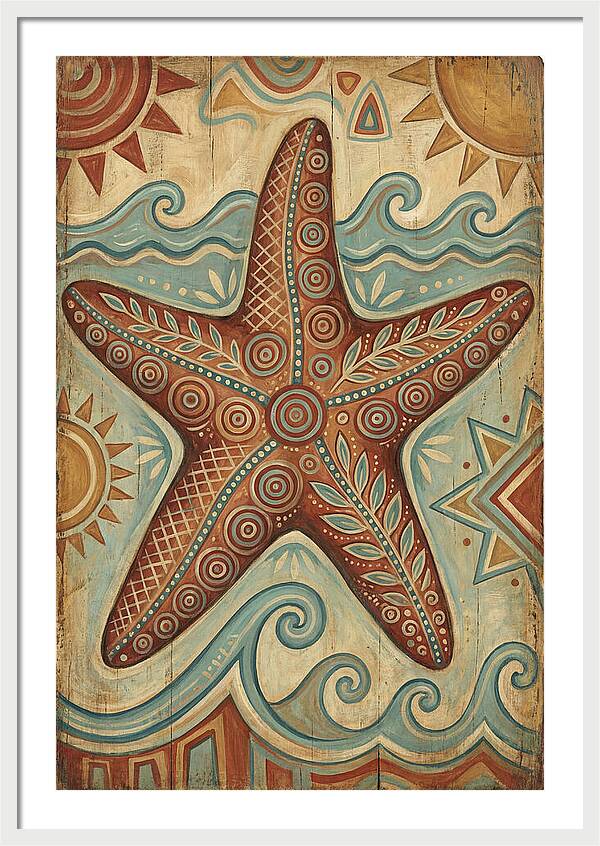 Starfish Folk Art