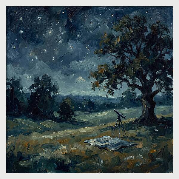 Stargazing Under The Night Sky