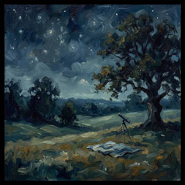 Stargazing Under The Night Sky